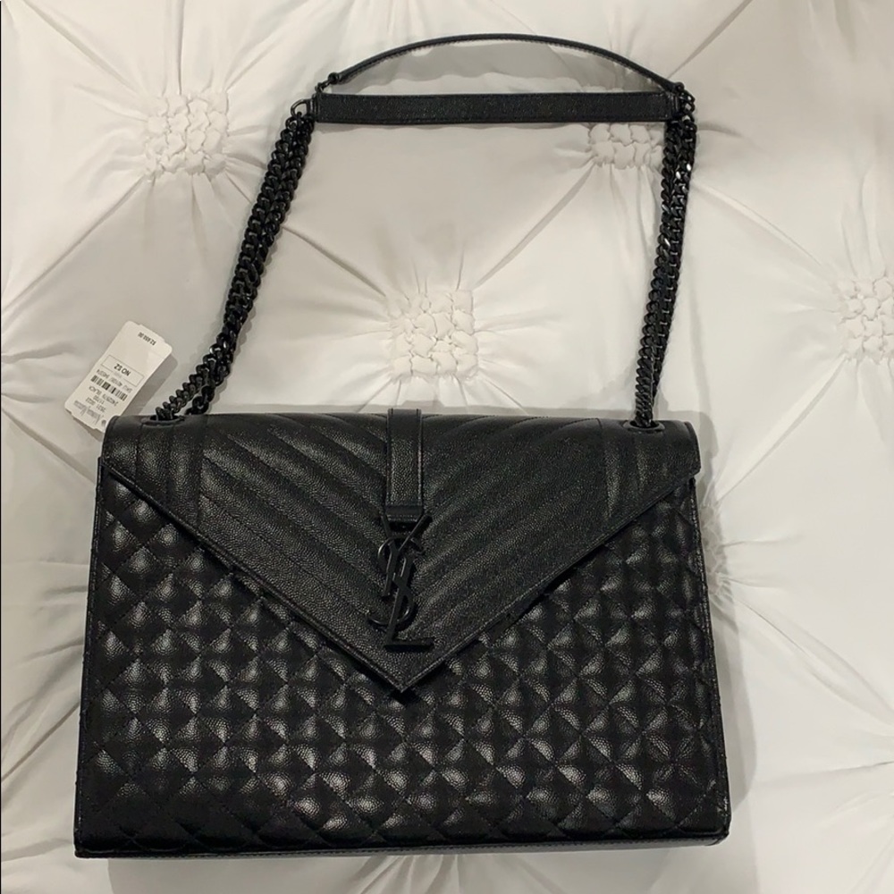 Saint Laurent Large Tri-Quilted Matelasse bag